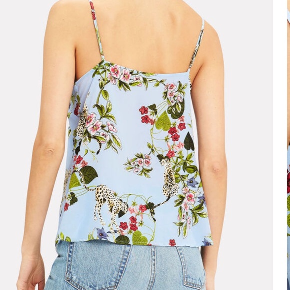 L'AGENCE
Light blue leopard Gabriella Floral Tank camisole size S - Picture 2 of 5